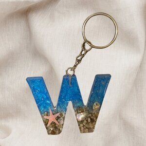 Handmade letter "W" Keychain
